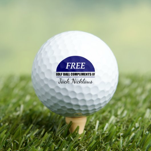 Gratis compliment kampioen Gepersonaliseerd bewerk Golfballen (Insitu Shirt)