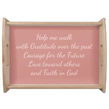 Gratis, Courage, Love, Faith Blush tray