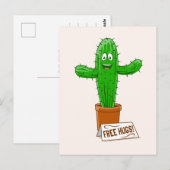 Gratis Cuctus knuffels grappig Briefkaart (Voorkant / Achterkant)