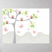 Gratis Cupcakes Boom Vlinders Verjaardag Poster (Voorkant)