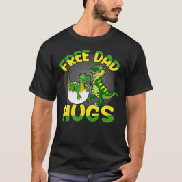 Gratis Dad Hugs Dinosaur Dad & Kind | Grappige vad T-shirt