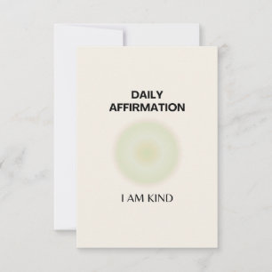 Gratis Daily Affirmation Positieve Spirituele Bedankkaart
