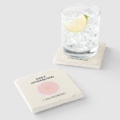 Gratis Daily Affirmation Positieve Spirituele Stenen Onderzetter (Zijkant)