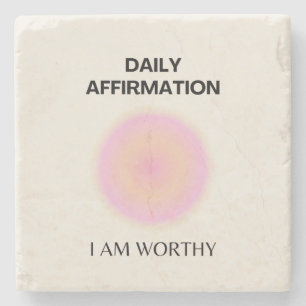 Gratis Daily Affirmation Positieve Spirituele Stenen Onderzetter