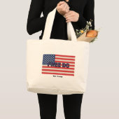 Gratis DC Bold Graphic Show ondersteuning voor Was Grote Tote Bag (Voorkant (product))