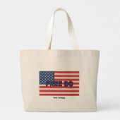 Gratis DC Bold Graphic Show ondersteuning voor Was Grote Tote Bag (Achterkant)