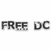 Gratis DC De Sandwich Guy Washington Gratis DC Sticker (Voorkant)