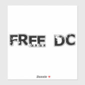 Gratis DC De Sandwich Guy Washington Gratis DC Sticker (Vel)