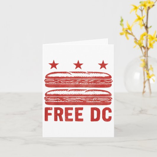 Gratis DC Sub Sandwich DC Sandwich Guy Kaart (Gele Bloem)