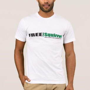 Gratis de eekhoorn met rugkopie t-shirt - beneden 