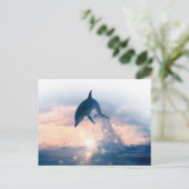 Gratis Dolphin Briefkaart (Staand voorkant)