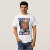 GRATIS DONALD TRUMP 2024 | Mugshot Republikeinse M T-shirt (Voorkant volledig)