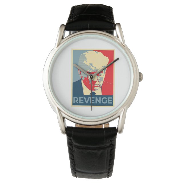 Gratis Donald Trump mok schoot republican revanche Horloge (Voorkant)