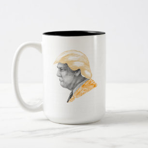 Gratis Donald Trump Mugshot Oranje Suit Tweekleurige Koffiemok