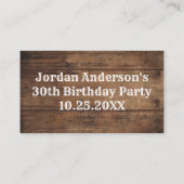 Gratis drank land feest kaart of ticket (Achterkant)