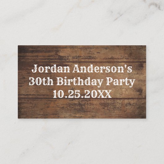 Gratis drank land feest kaart of ticket (Achterkant)