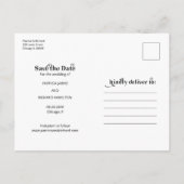 Gratis drankjes Grappige Informele Trouwdag Bewaar Briefkaart (Achterkant)