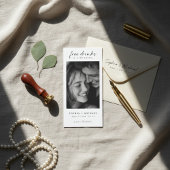 Gratis drankjes Moderne romantische foto trouwdag Save The Date