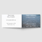 Gratis drankjes save the date strand bruiloft voeg gastenboek (Volledig)
