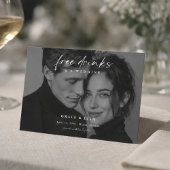 Gratis drankjes Stockfoto Bruiloft Save the Date
