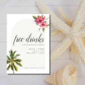Gratis Drink Beach Destination Wedding Photo Save The Date