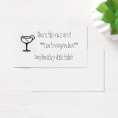 Gratis drink ticket visitekaartjes (Bureau)