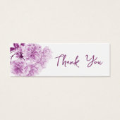 Gratis drink trouwbon paarse bloesem mini visitekaartjes (Voorkant)