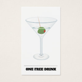 Gratis Drink Voucher Ticket Bar Token Kaart