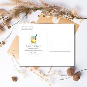 Gratis Drinken Budget Bruiloft Save the Date Aankondigingskaart