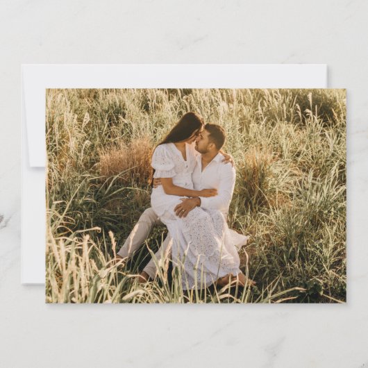 Gratis Drinken Drie Berichten met foto's opslaan D Save The Date (Achterkant)