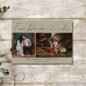 Gratis Drinken en een trouwfoto Save the Date