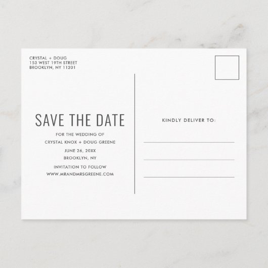 Gratis Drinken en een Wedding Funny Save the Date Aankondigingskaart (Achterkant)