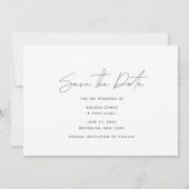 Gratis Drinken Foto bruiloft opslaan Datum Save The Date (Achterkant)