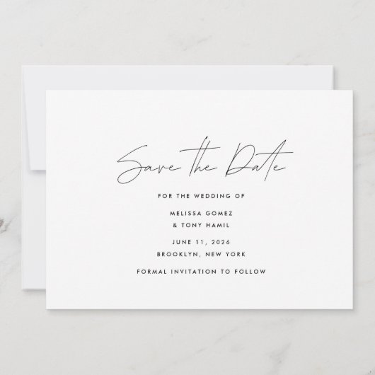 Gratis Drinken Foto bruiloft opslaan Datum Save The Date (Achterkant)