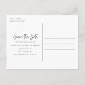 Gratis Drinken Funny Photo Wedding Save the Date Aankondigingskaart (Achterkant)