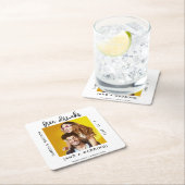 Gratis Drinken Funny Save the Date Photo Card Kartonnen Onderzetters (Insitu)