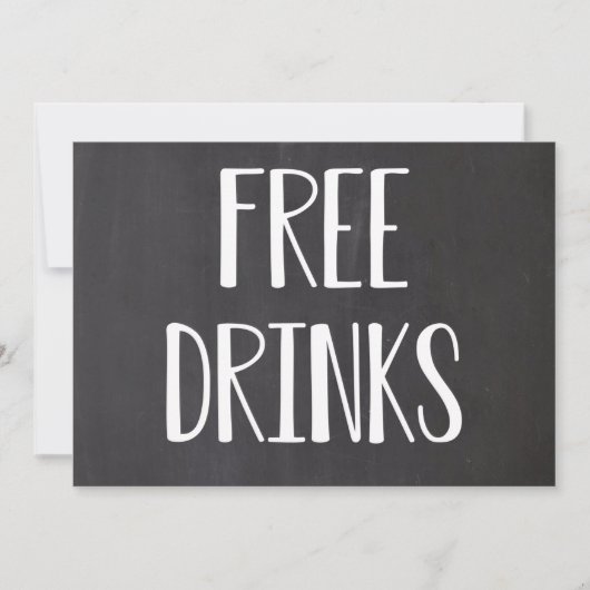 Gratis Drinken Funny Save the Dates Date (Voorkant)