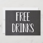 Gratis Drinken Funny Save the Dates Save The Date (Voorkant)