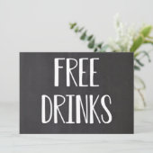 Gratis Drinken Funny Save the Dates Save The Date (Staand voorkant)