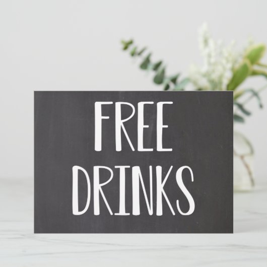 Gratis Drinken Funny Save the Dates Save The Date (Staand voorkant)
