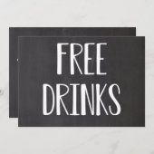 Gratis Drinken Funny Save the Dates Save The Date (Voorkant / Achterkant)