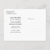 Gratis drinken grappige fotobruiloft redden de dat aankondigingskaart (Achterkant)