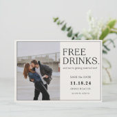 Gratis Drinken Sla de datum op (Staand voorkant)