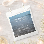 Gratis drinken slaan de datum strand bruiloft toev bedankzakje (Geknipt)
