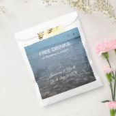 Gratis drinken slaan de datum strand bruiloft toev bedankzakje (Gezegeld)