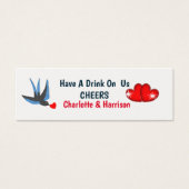 Gratis Drinken Token Gepersonaliseerd Mini Visitekaartjes (Voorkant)