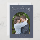 Gratis Drinken Unieke foto bruiloft Save The Date (Voorkant)