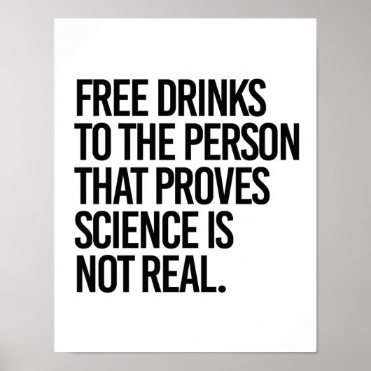 Gratis drinken voor de persoon die bewijst dat de poster (Voorkant)
