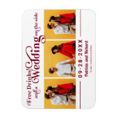 Gratis Drinken weddenschap bespaart de datum 3 Fot Magneet (Verticaal)