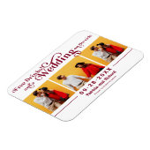 Gratis Drinken weddenschap bespaart de datum 3 Fot Magneet (Linkerzijde)